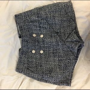 Lovers + Friends blue tweed skort XS